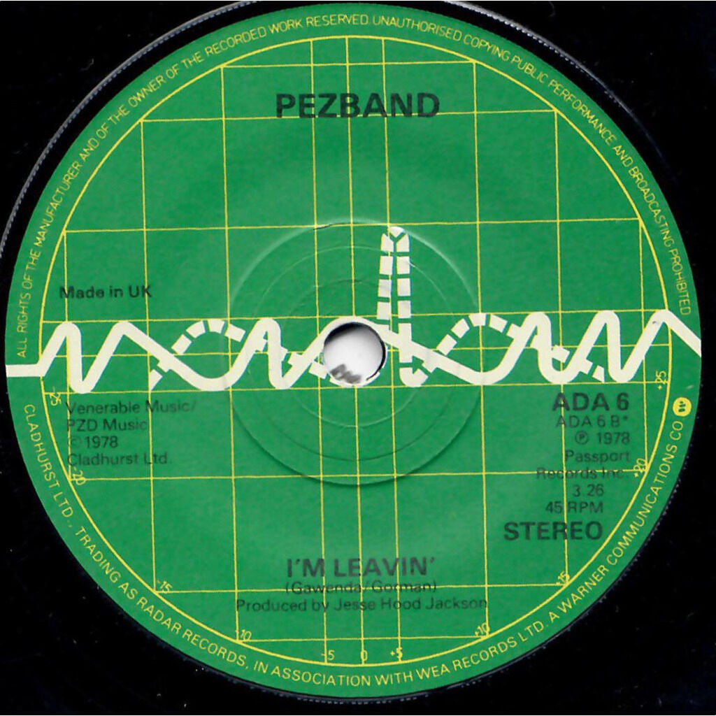  PEZBAND  -  on and on / i’m leavin’ 