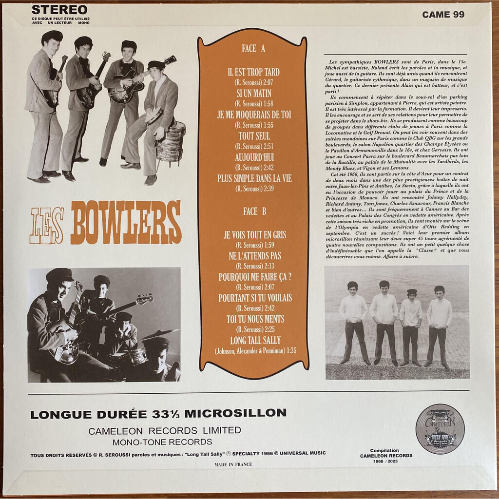  LES BOWLERS  -  il est trop tard 