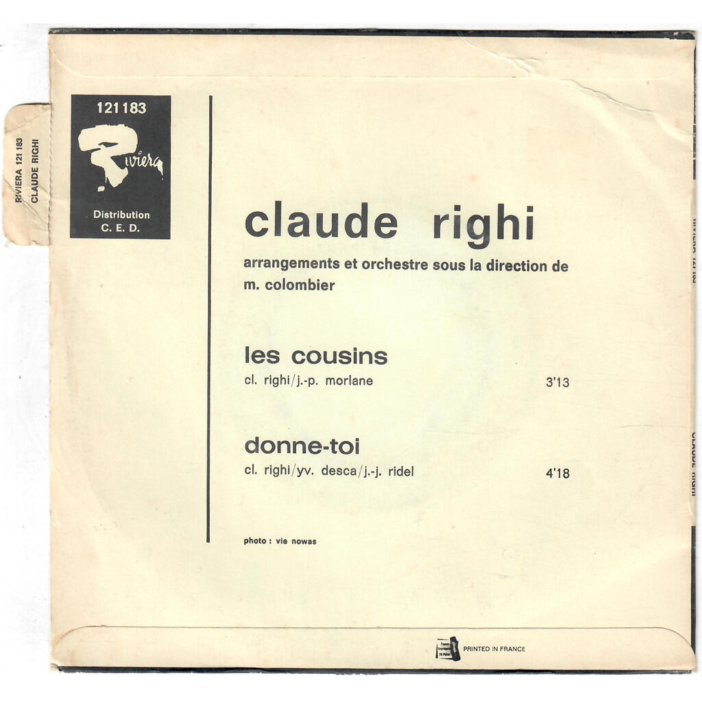  Claude Righi  -  les cousins / donne-toi 