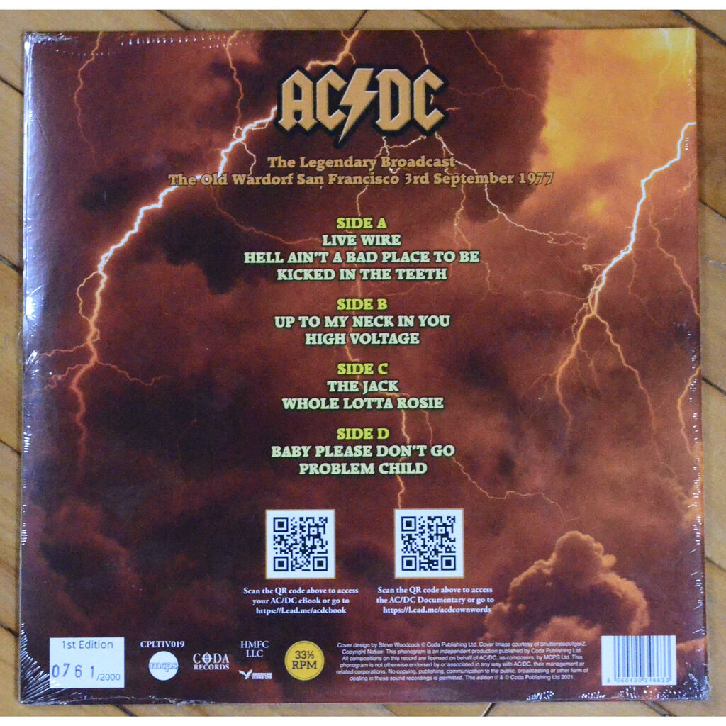 High voltage usa by Ac/Dc, Double 10 inch Gatefold with eu34830226 ...