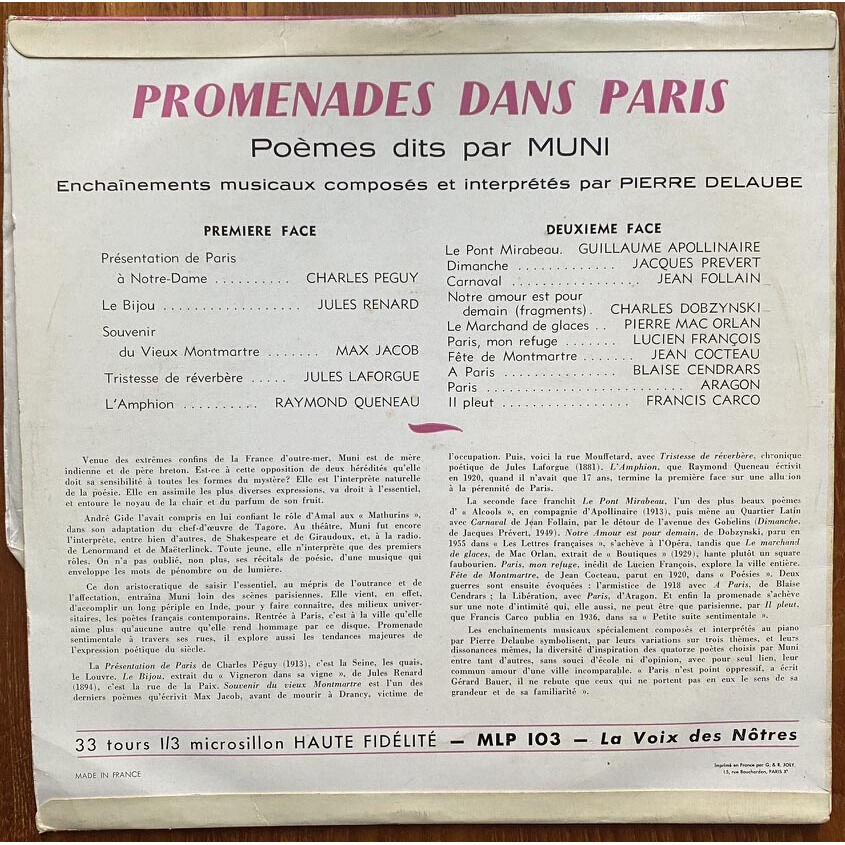  MUNI  -  promenades dans paris 