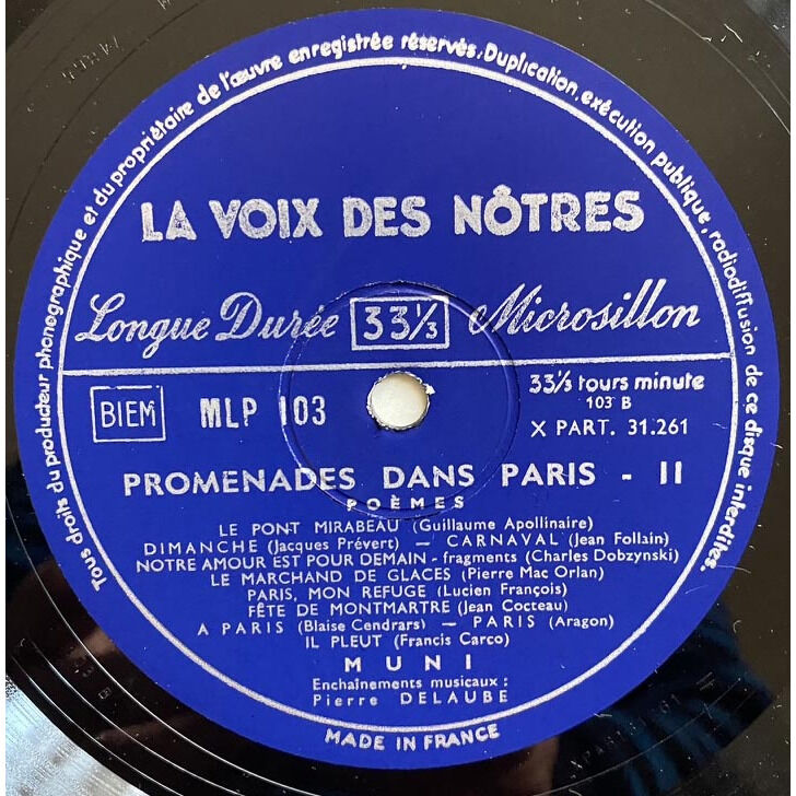  MUNI  -  promenades dans paris 