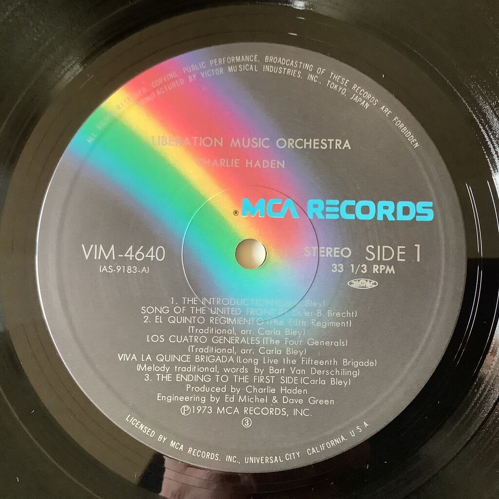 Liberation music orchestra by Charlie Haden Don Cherry Carla Bley Dewey Redman Perry Robinson