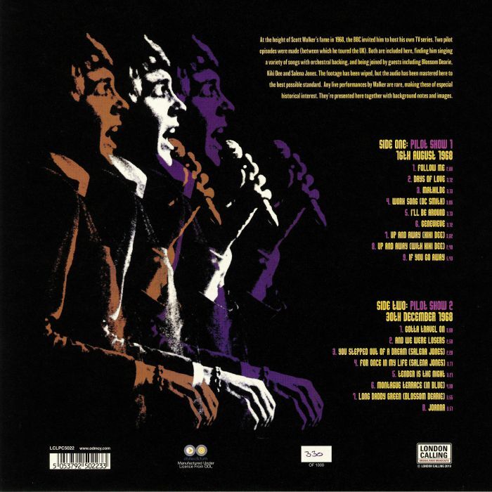  Scott Walker  -  live on air 1968 