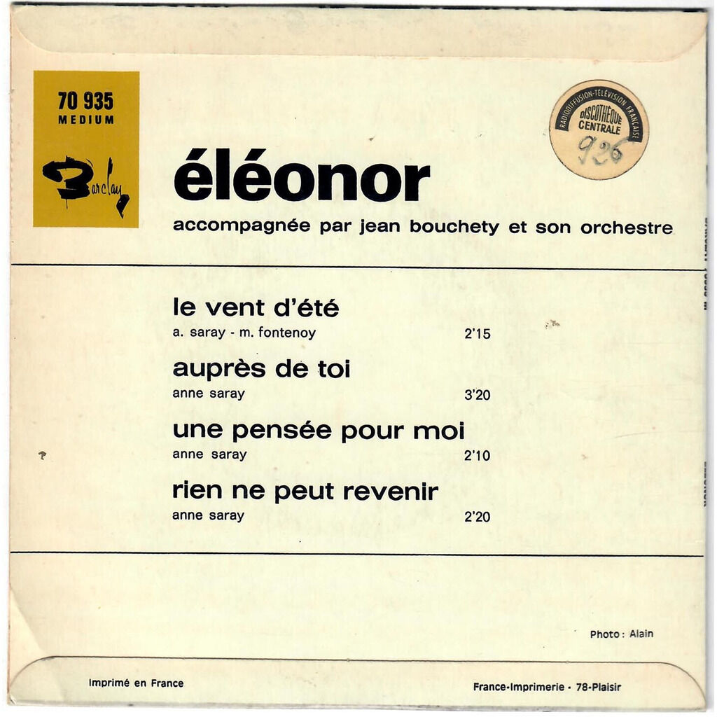  ÉLÉONOR  -  le vent d’été 