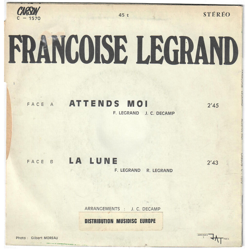  Françoise Legrand  -  attends-moi / la lune 