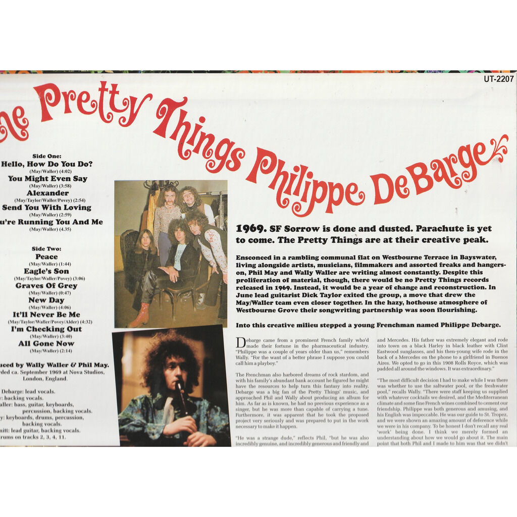  the pretty things philippe de barge  -  lp 