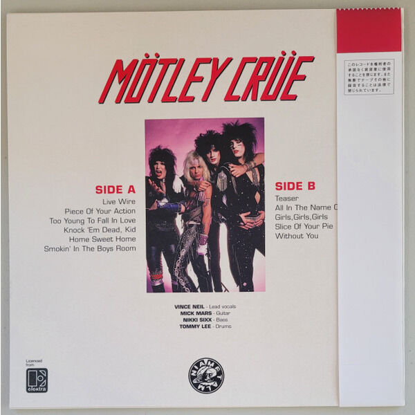  Mötley Crüe  -  raw tracks 