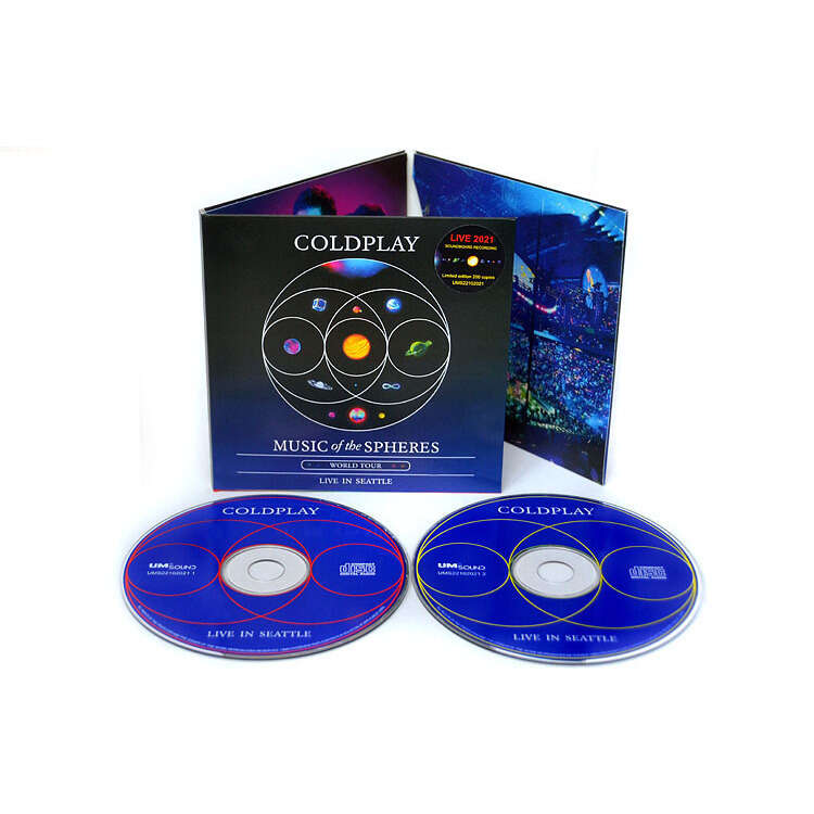 Live in seattle 2021 music of the spheres tour 2cd set by Coldplay, CD