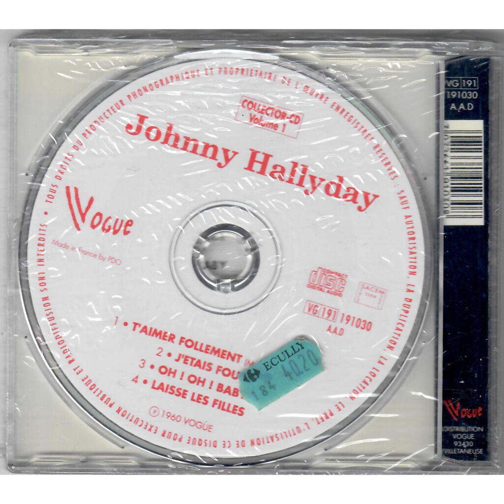 JOHNNY HALLYDAY  -  collector cd volume 1 : t'aimer follement 