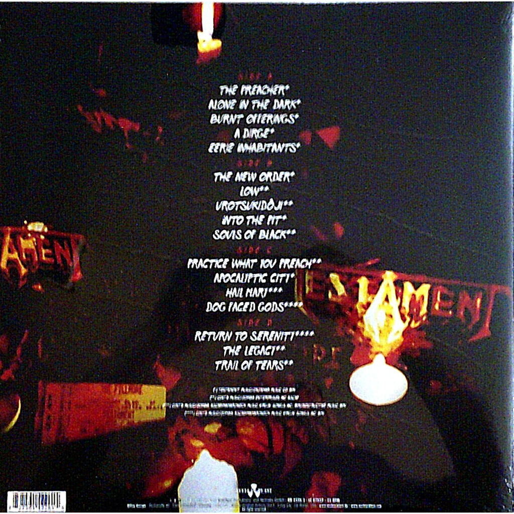 Live at the fillmore 2lp by Testament, LP 180220 gr x 2 with legend
