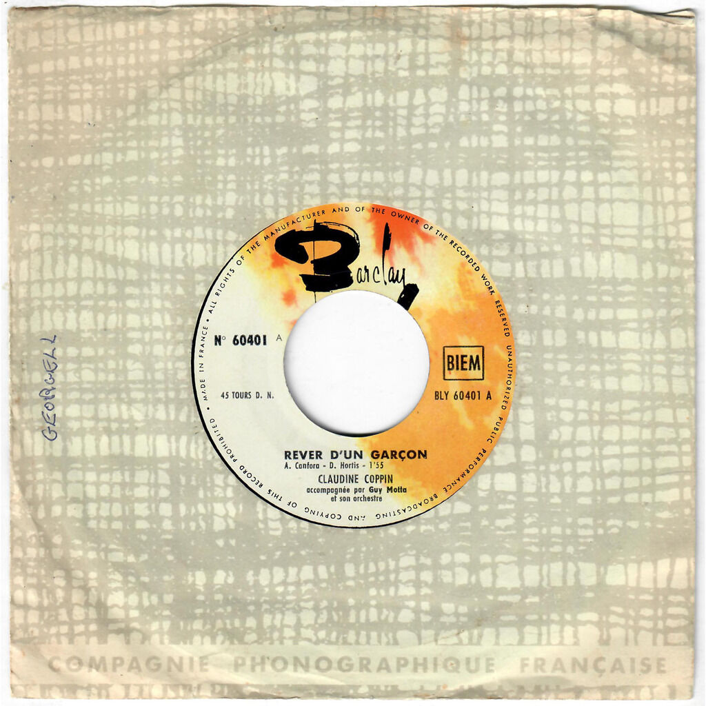  CLAUDINE COPPIN  -  rêver d’un garçon / vous, les garçons 