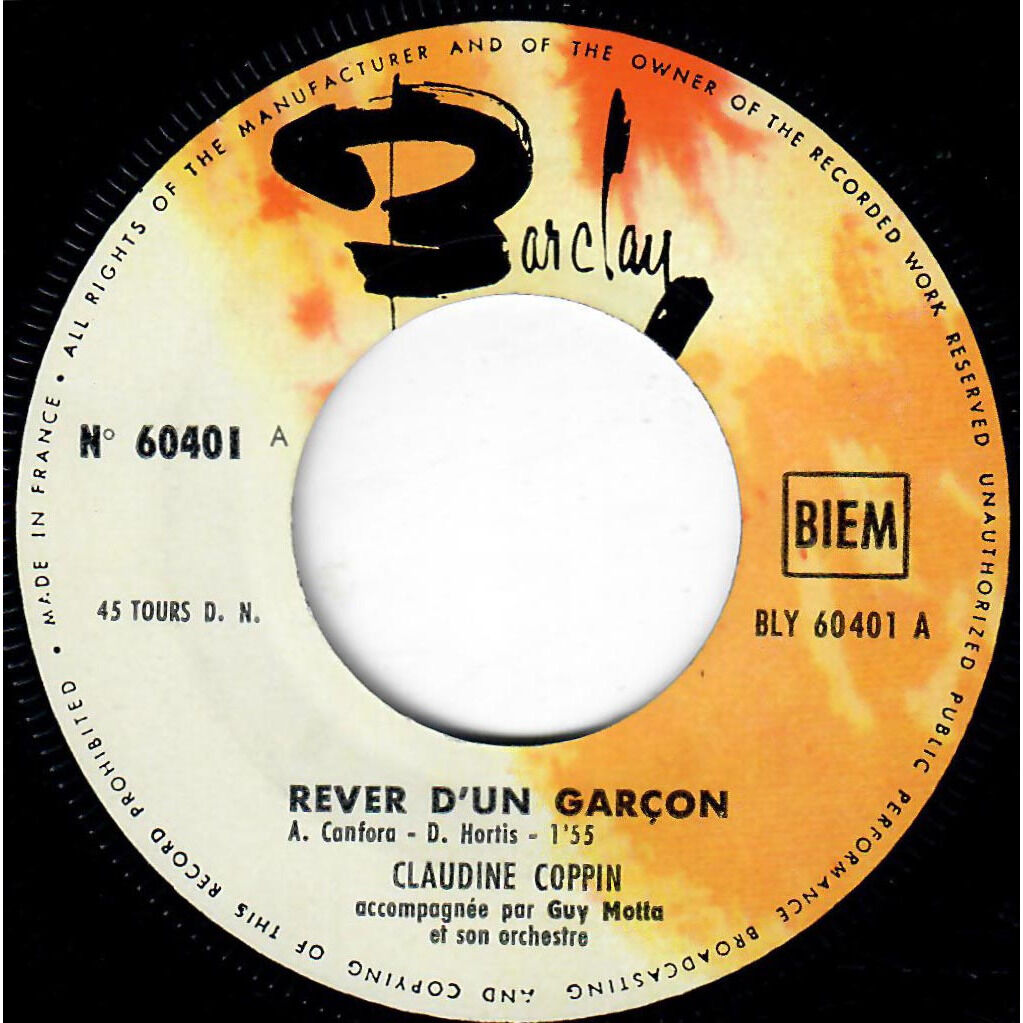  CLAUDINE COPPIN  -  rêver d’un garçon / vous, les garçons 