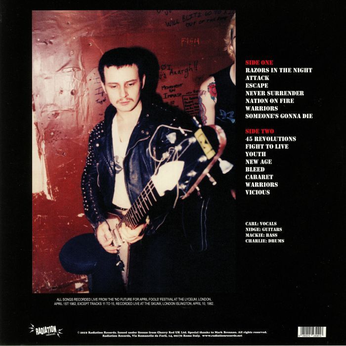  Blitz  -  no future for april fools: live at the lyceum april 1st, 1982 