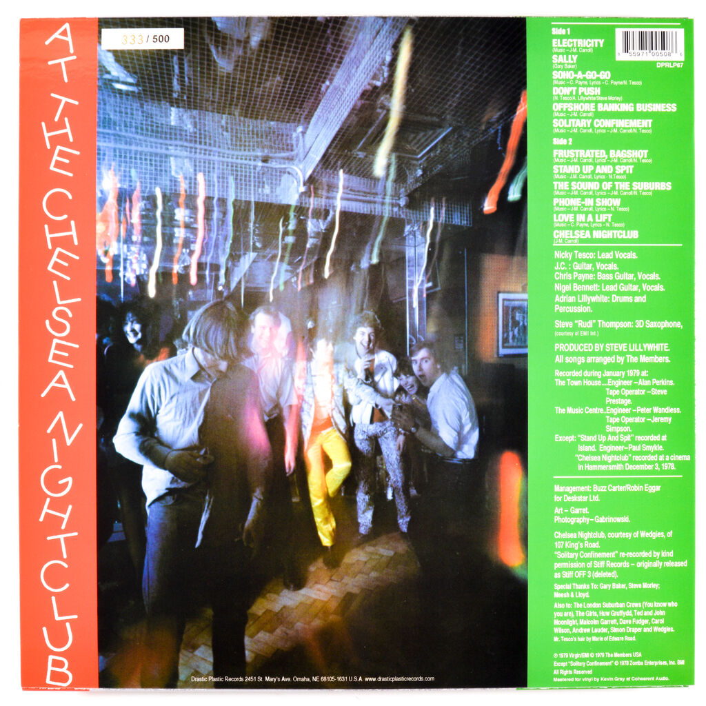  The Members  -  at the chelsea nightclub 