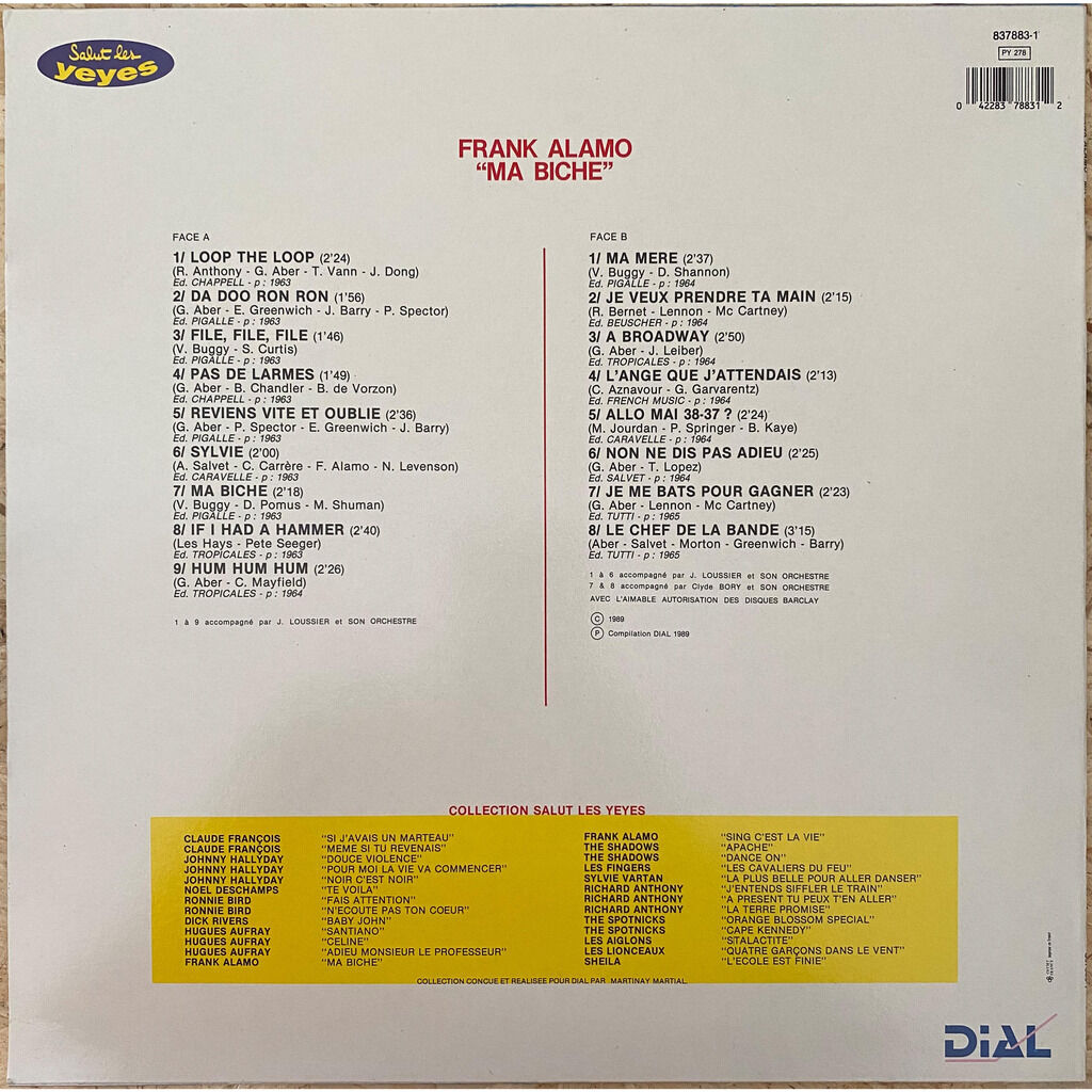  FRANK ALAMO  -  ma biche 