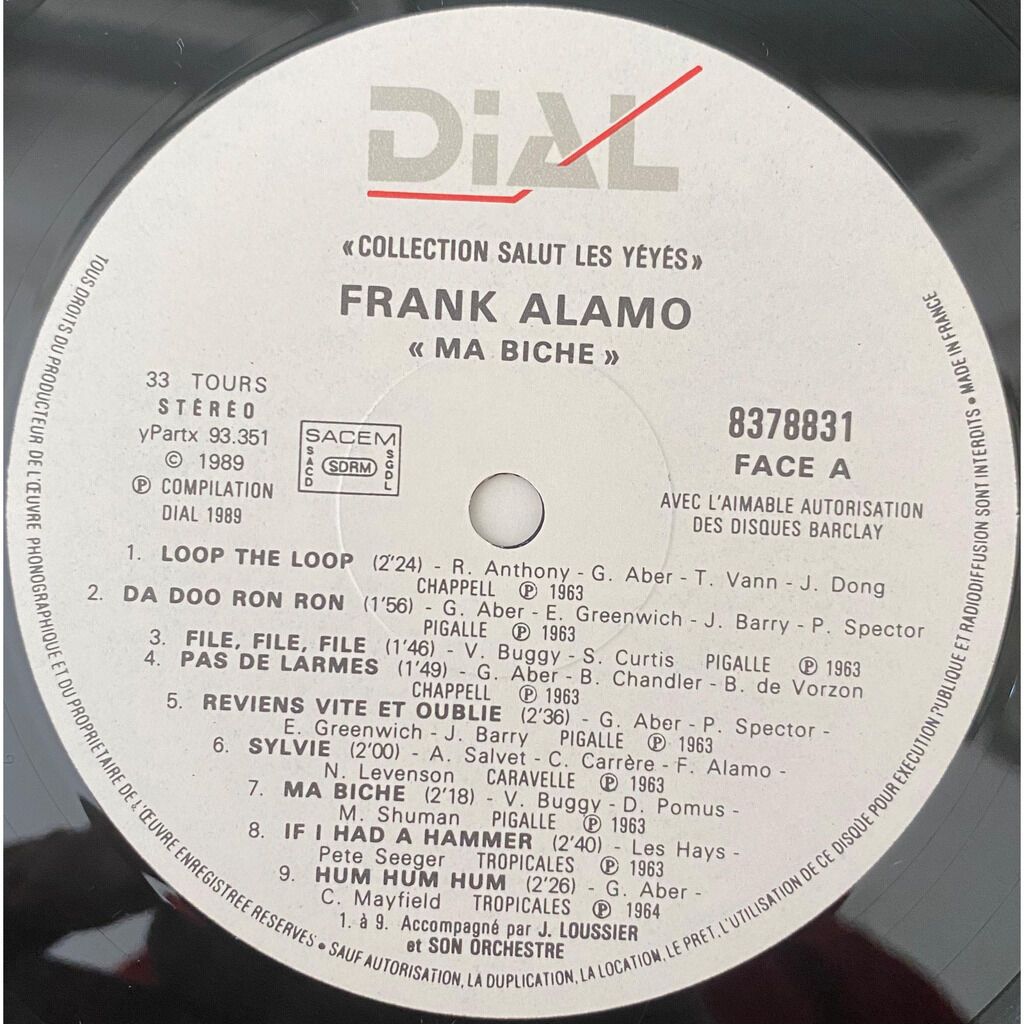  FRANK ALAMO  -  ma biche 