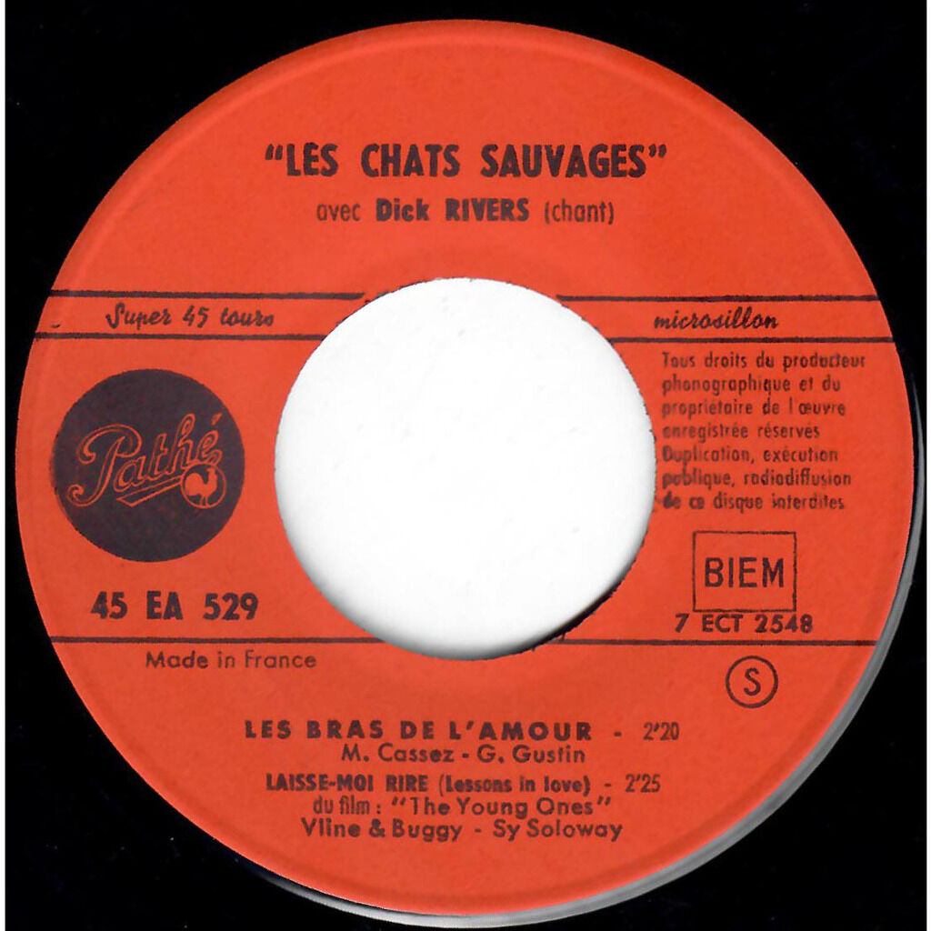  Les Chats Sauvages avec Dick Rivers  -  sous le ciel écossais (when the girls in your arms) 