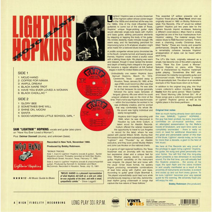 Lightnin' Hopkins  -  mojo hand 