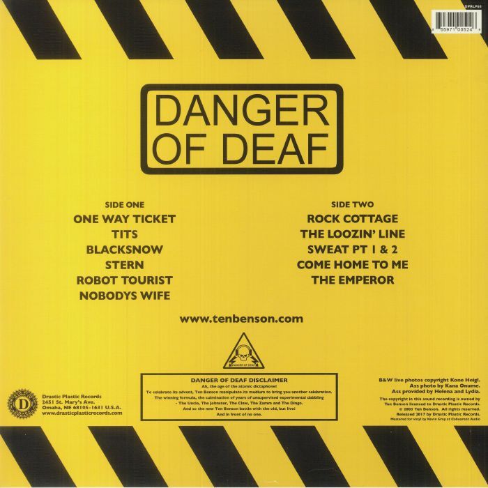  Ten Benson  -  danger of deaf 