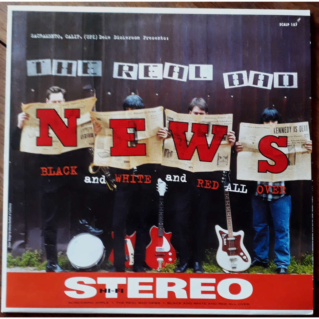 Black and white and red all over by The Real Bad News, LP with