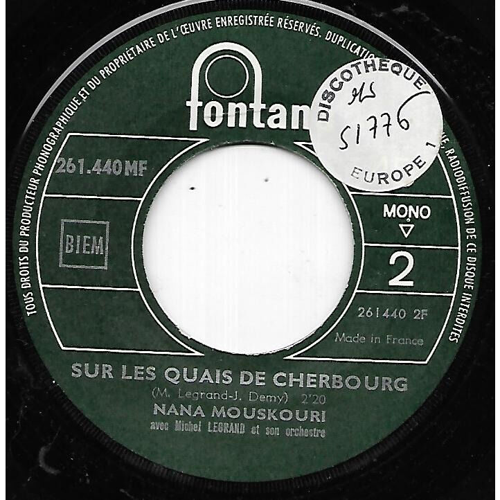Les parapluies de cherbourg Nana Mouskouri ( 7'' (SP) ) 売り手