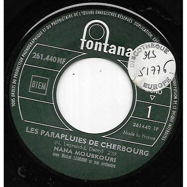 Les parapluies de cherbourg Nana Mouskouri ( 7'' (SP) ) 売り手