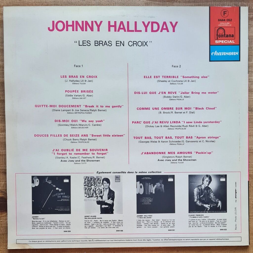 33 tours johnny hallyday les bras en croix by 33 Tours Johnny Hallyday