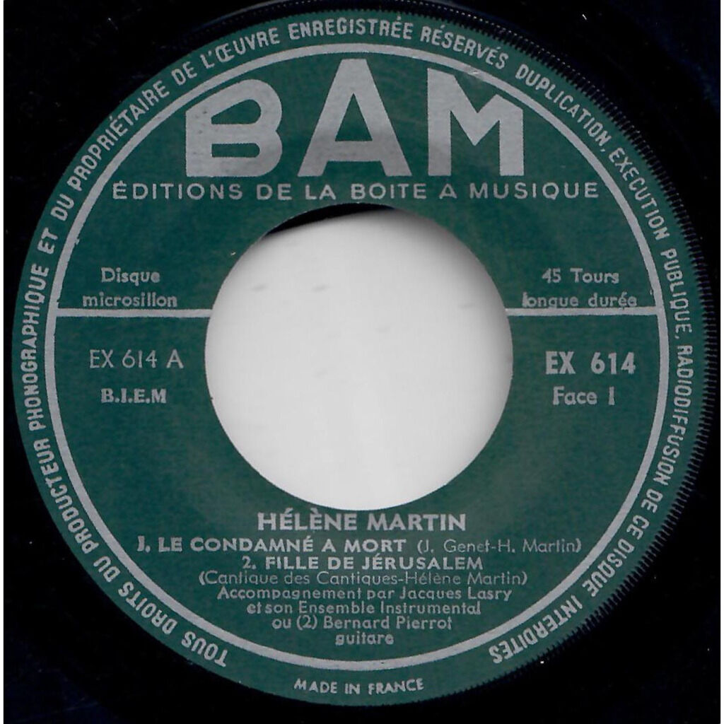  HÉLÈNE MARTIN  -  le condamné à mort 