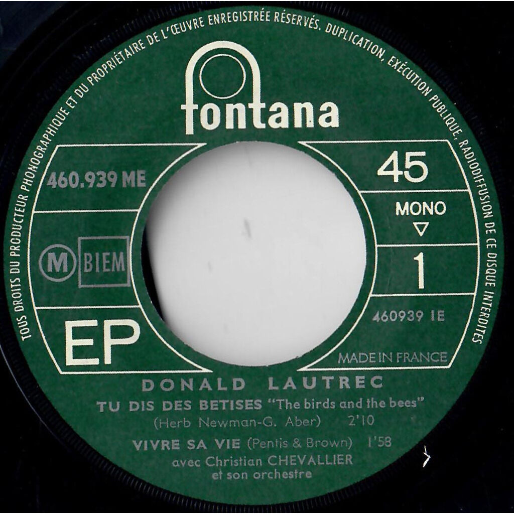  DONALD LAUTREC  -  tu dis des bêtises 