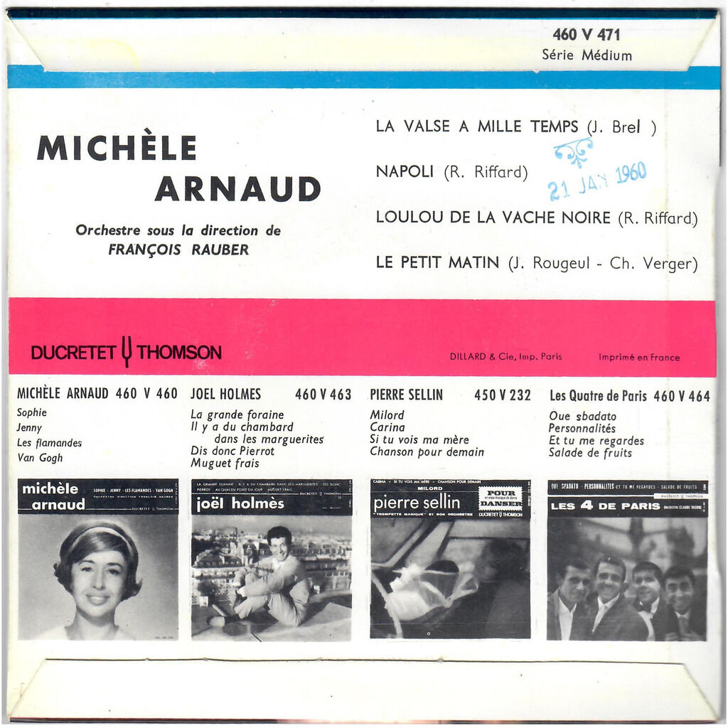  MICHÈLE ARNAUD  -  la valse à mille temps 