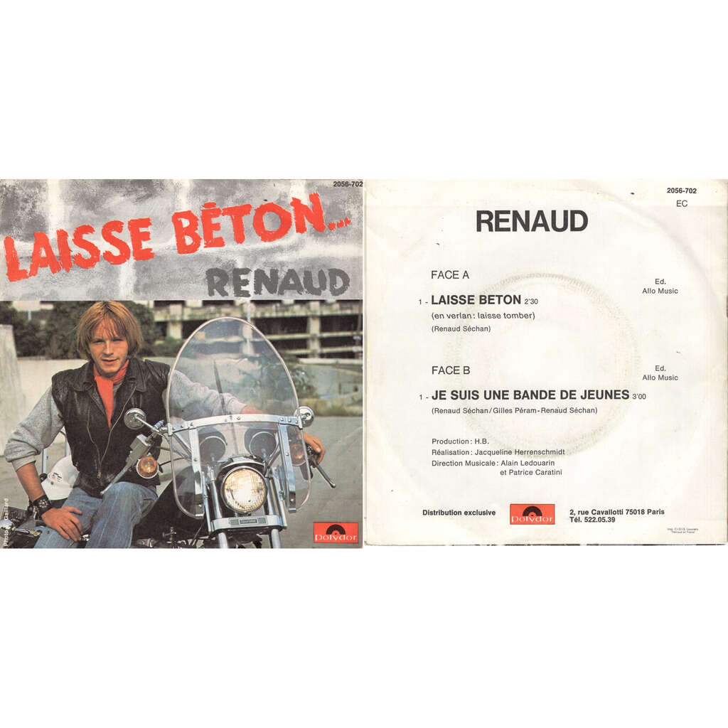 100% Vinyle : Laisse béton - Renaud