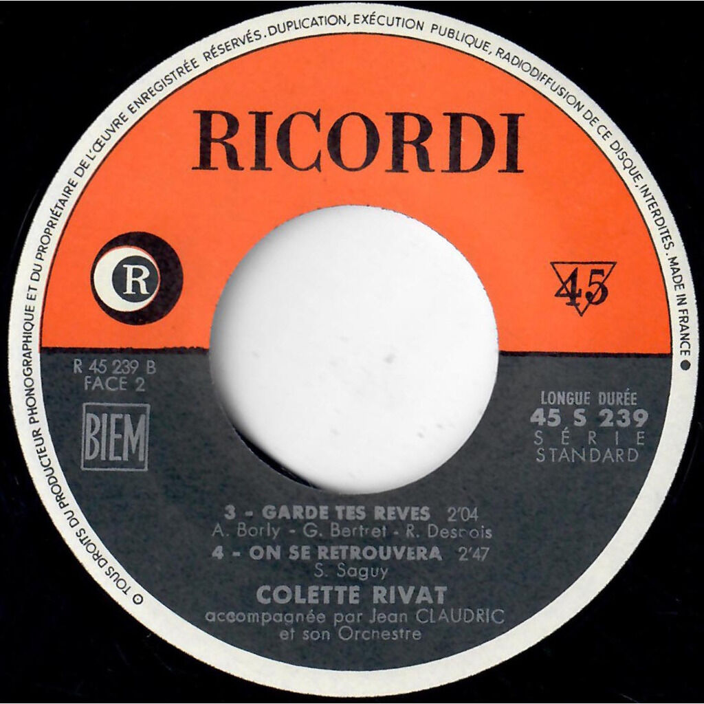  COLETTE RIVAT  -  toi qui l’as dit 