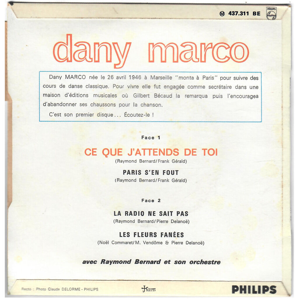  DANY MARCO  -  la radio ne sait pas 
