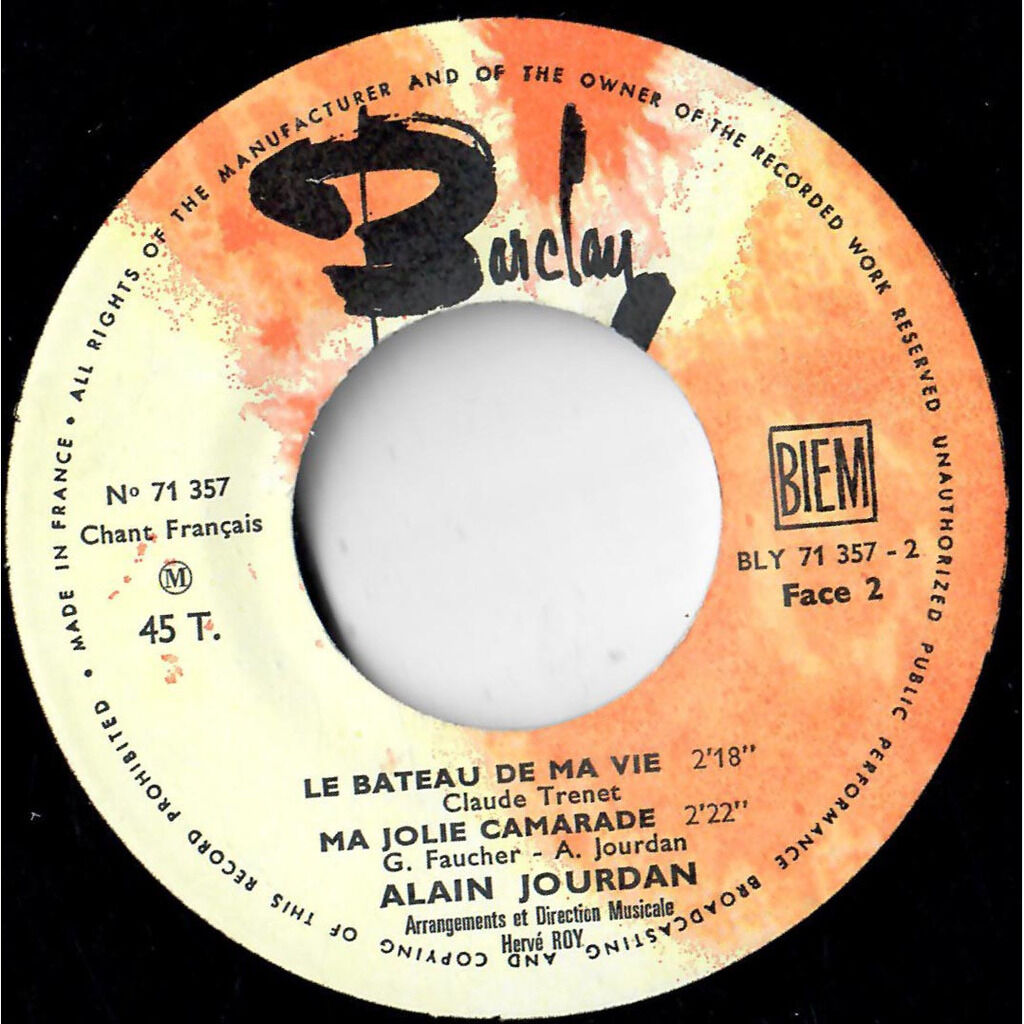  ALAIN JOURDAN  -  il y a si longtemps… sweety 