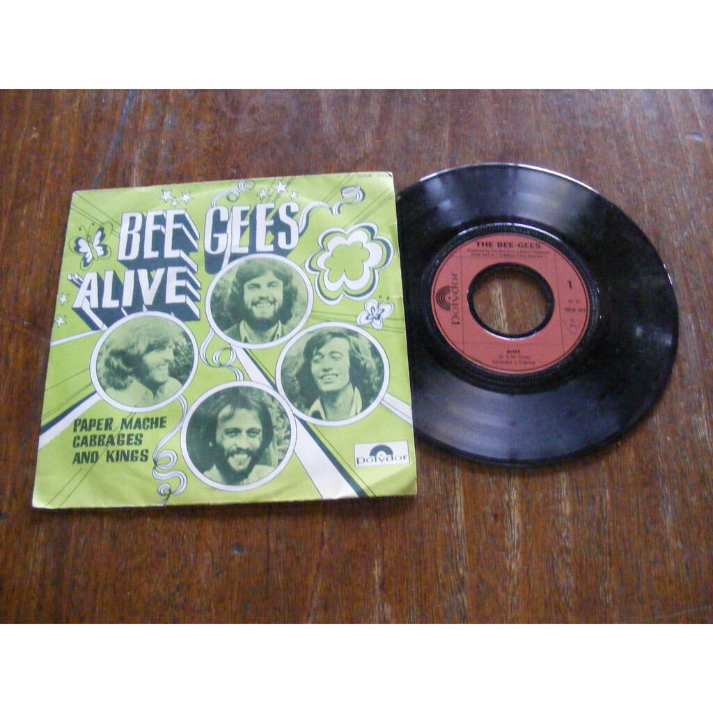 Alive / paper mache cabbages and kings de Bee Gees, EP chez valou02