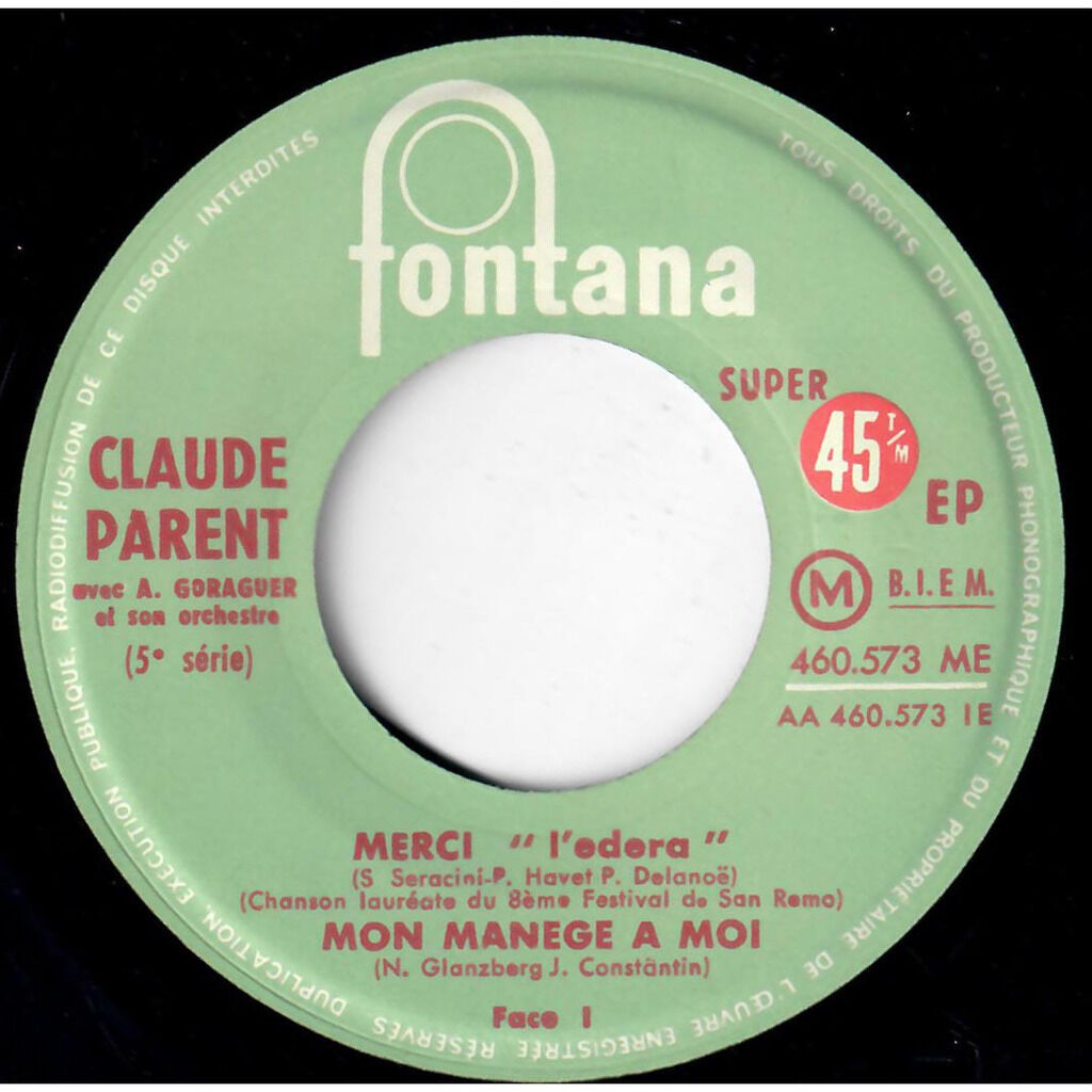  CLAUDE PARENT  -  merci (l'edera) 