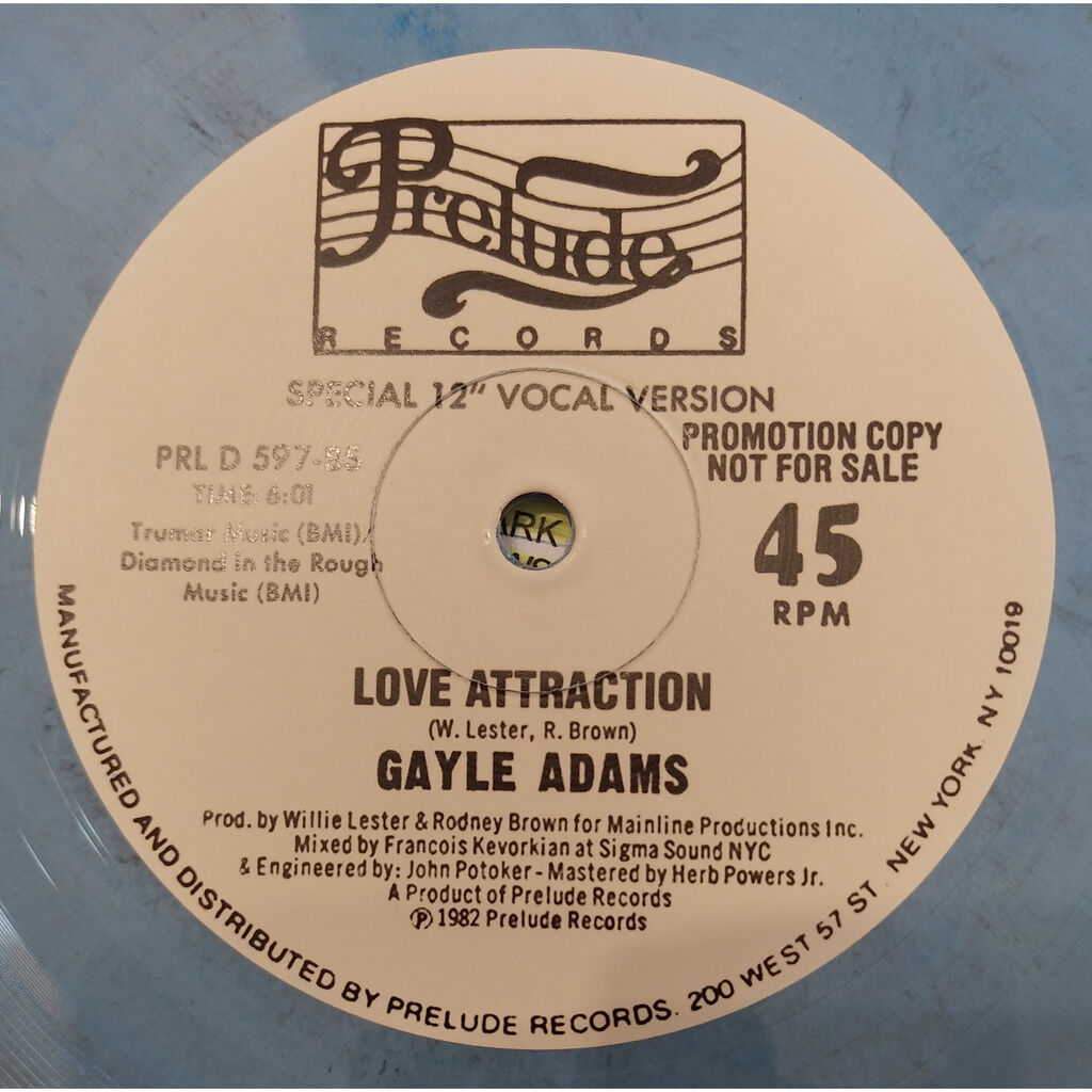  GAYLE ADAMS  -  emergency / love attraction ( colored ) 