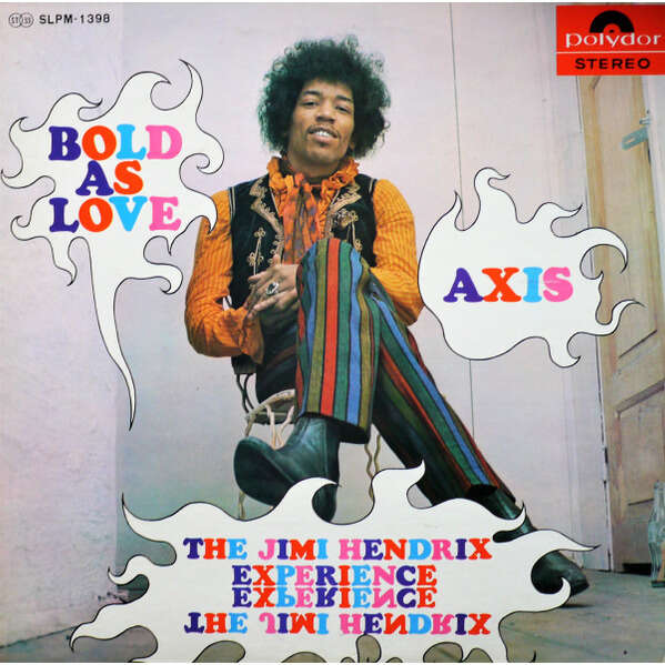 THE JIMI HENDRIX EXPERIENCE axis bold as love (japan 1969 original 1st issue 12-trk lp on red polydor lbl absolutely unique full ps+insert!)