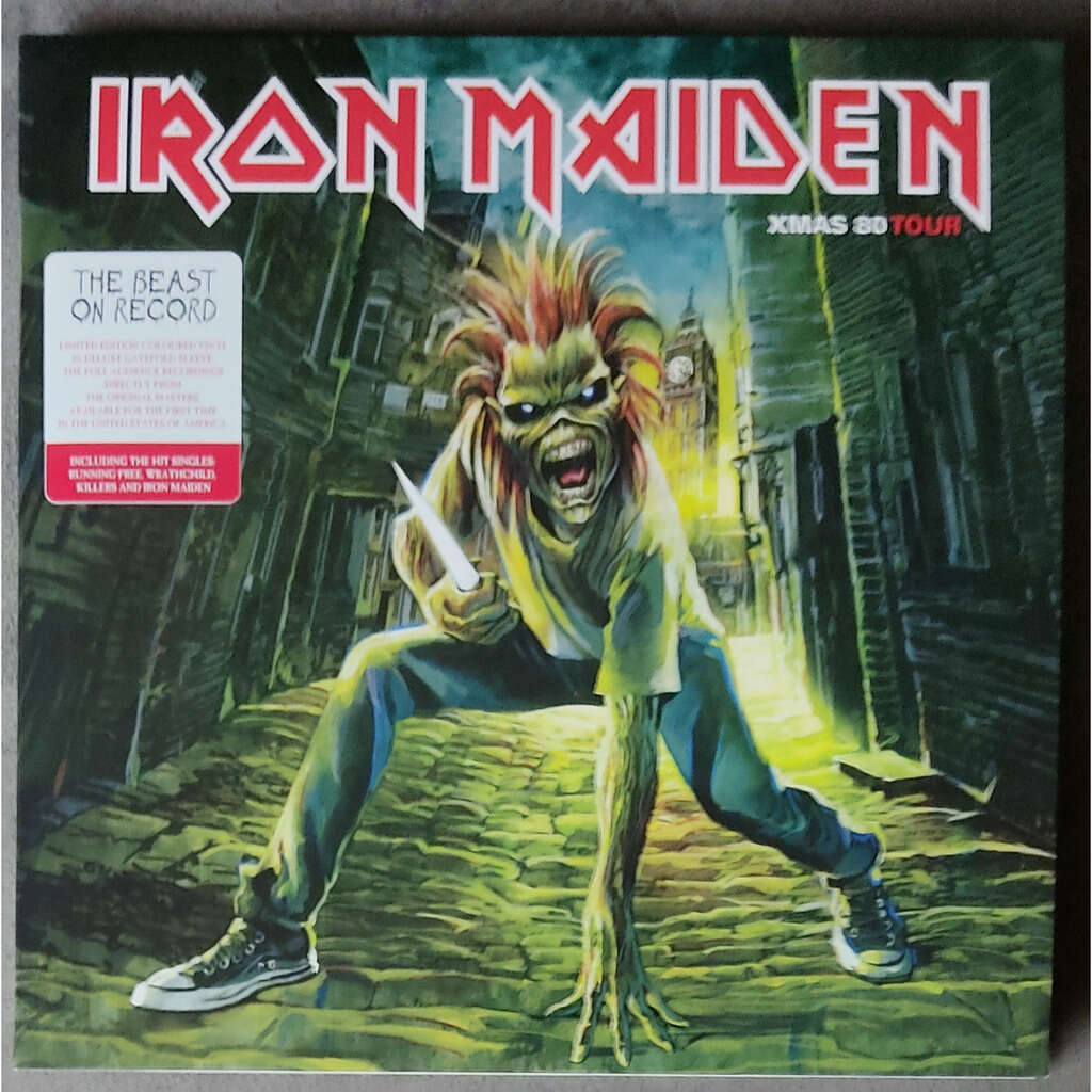 Iron Maiden  -  xmas 80 tour -red vinyl 