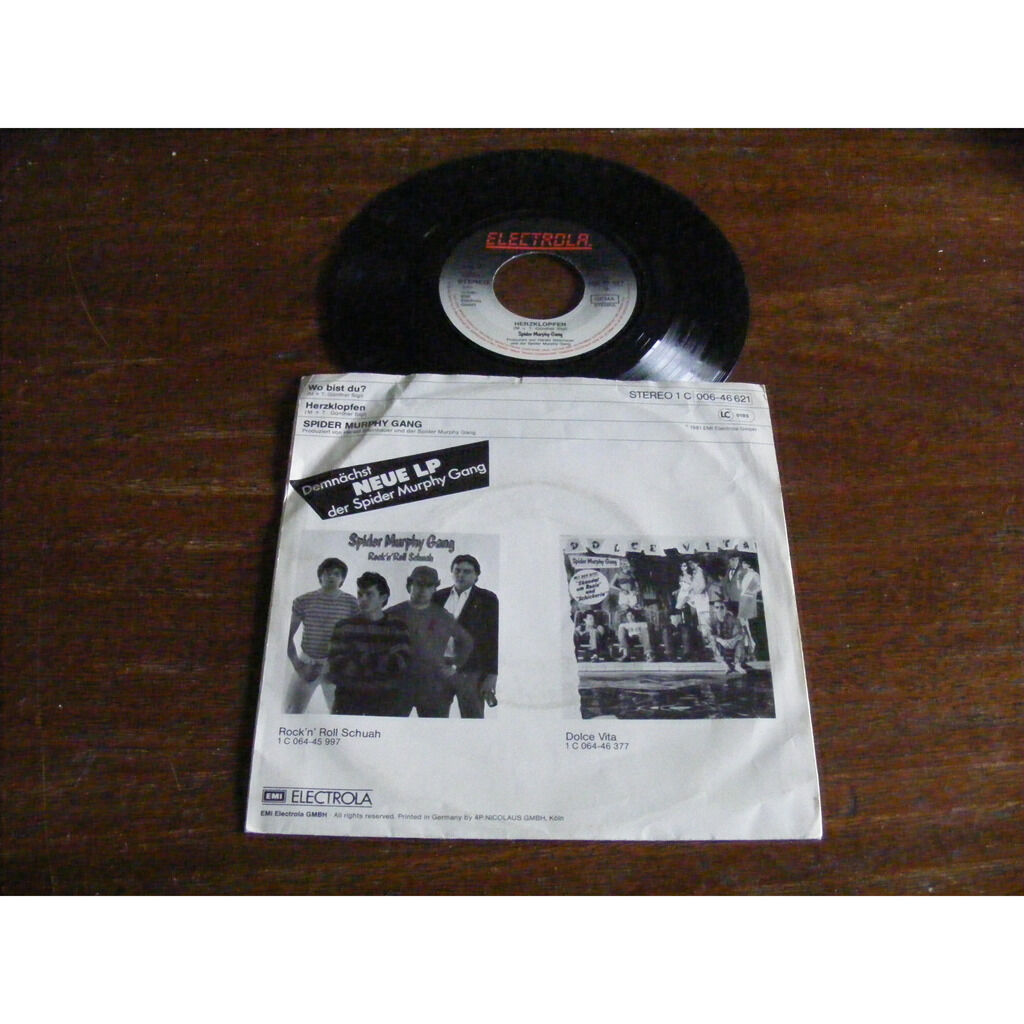 Wo bist du ? / herzlopfen de Spider Murphy Gang, SP chez valou02 - Ref ...