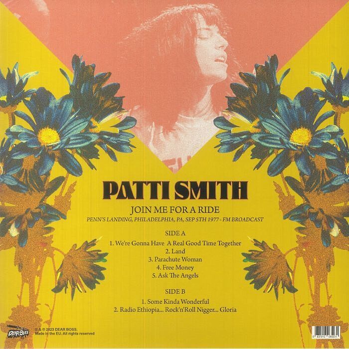  Patti Smith  -  join me for a ride: penn's landing, philadelphia, pa., sep 5th 1977 - fm broadcast 