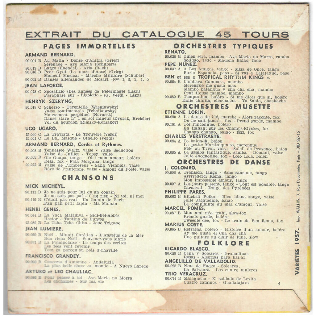  HENRI GÉNÈS  -  1 - chant et monologue 