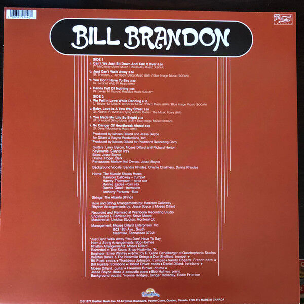  BILL BRANDON  -  bill brandon ( colored deluxe ) 
