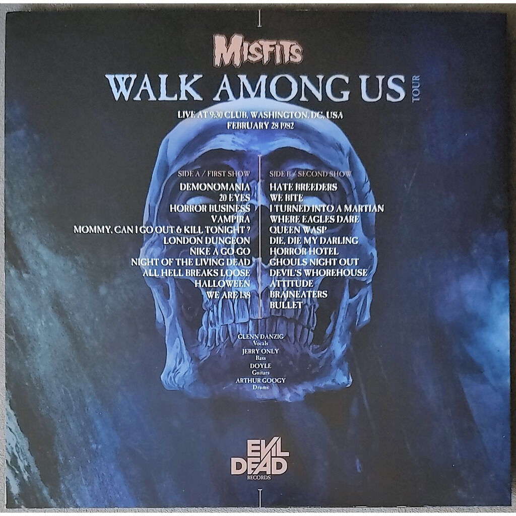  Misfits  -  walk among us tour -silver vinyl 