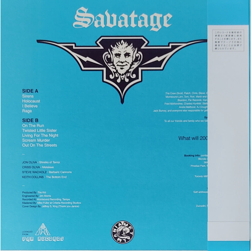  Savatage  -  sirens -pict-disc vinyl 