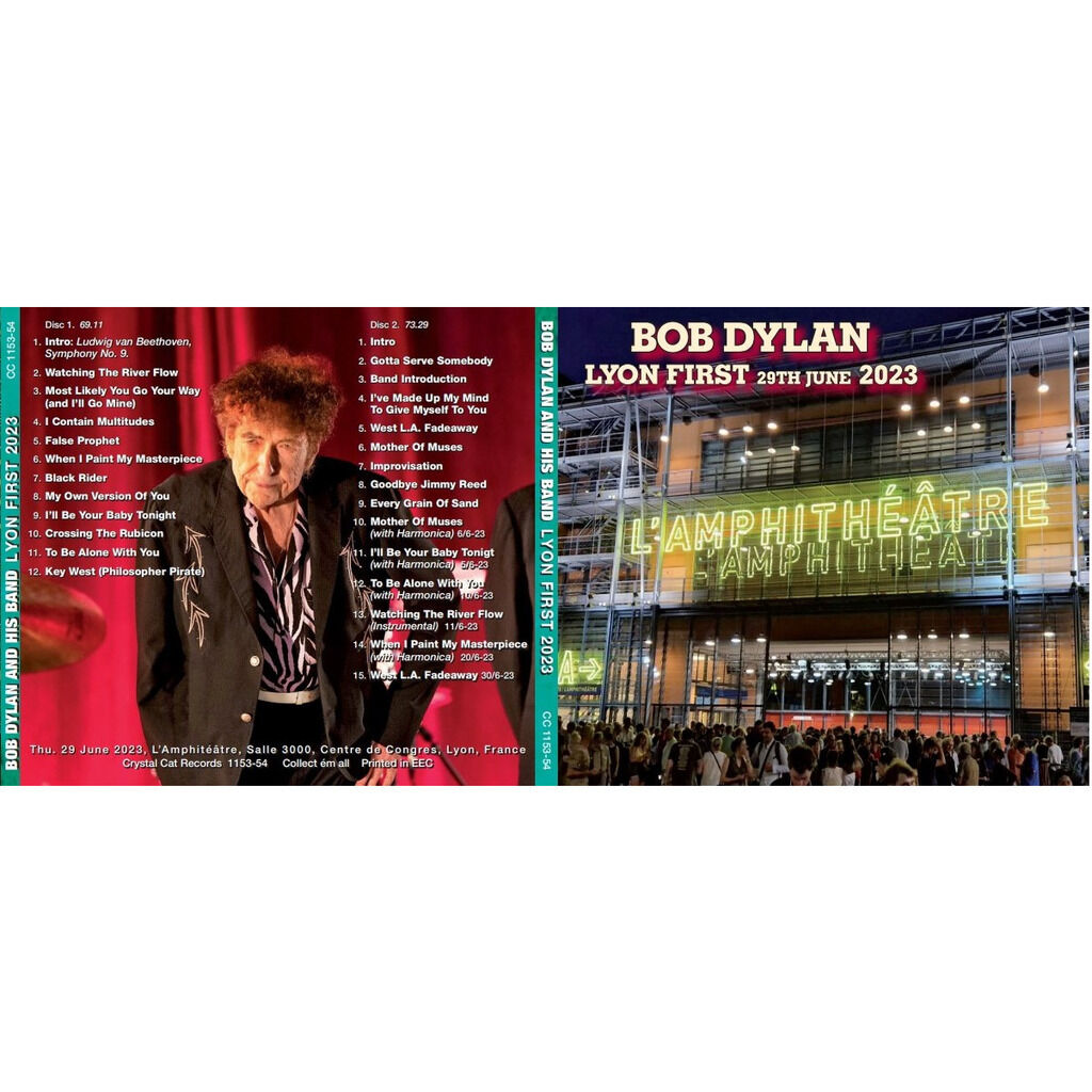 Dylan bob rough & rowdy in granada lyon & perugia 2023 6cds box by crystal cat de Bob Dylan, CD