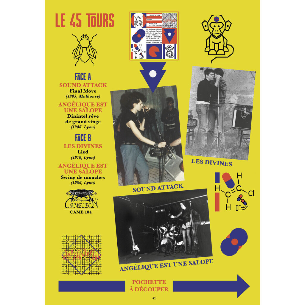  LES DIVINES + ANGÉLIQUE EST UNE SALOPE + SOUND ATTACK  -  ep 4 titres + magazine thesaurus #2 