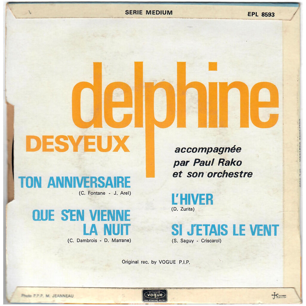  DELPHINE DESYEUX  -  writing on the wall / cruisin' (in the lincoln) 