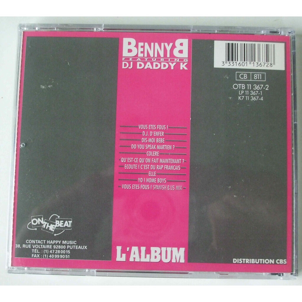 Benny B Dj Daddy K (l'album)